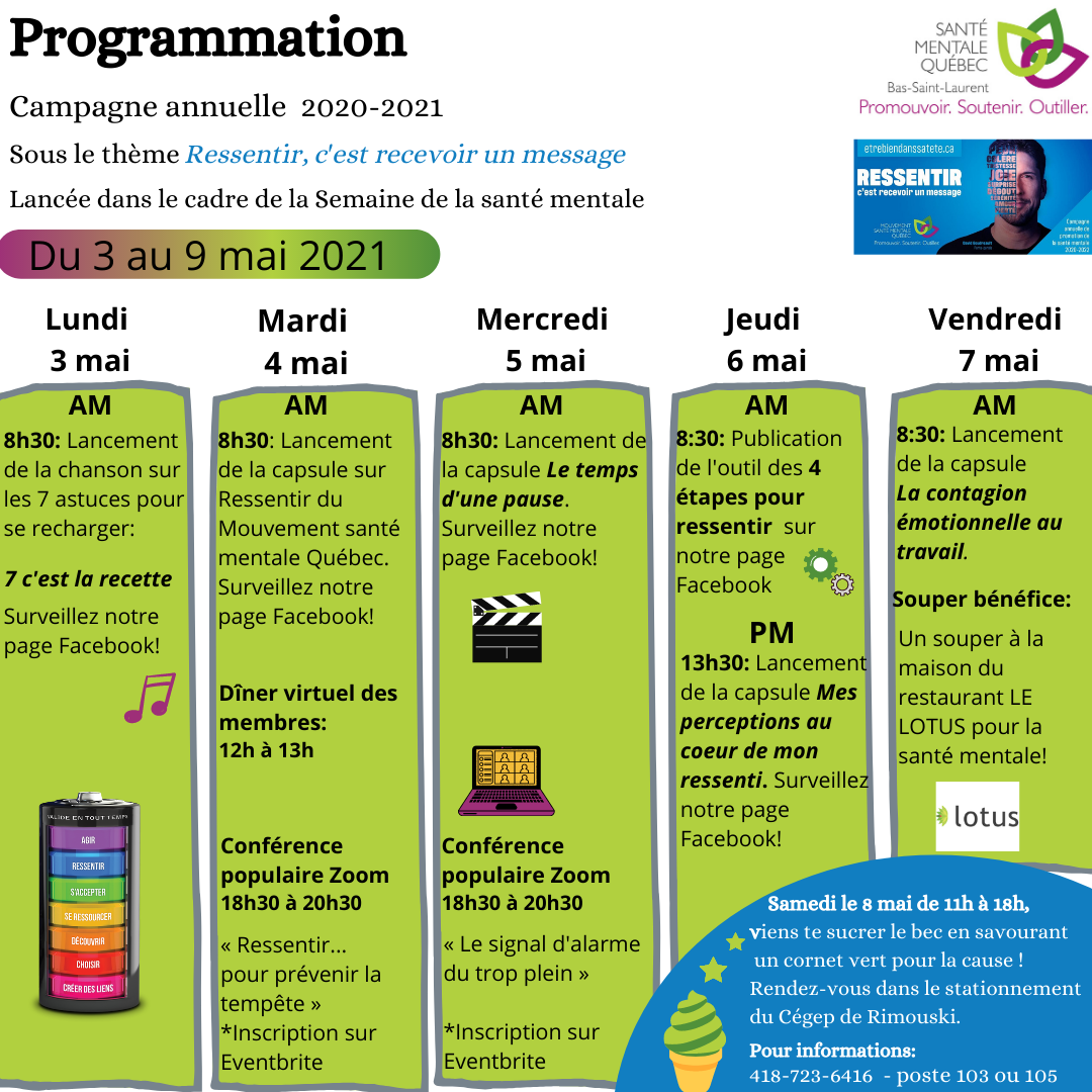 Le message de la santé mentale au premier plan cette semaine  Journal