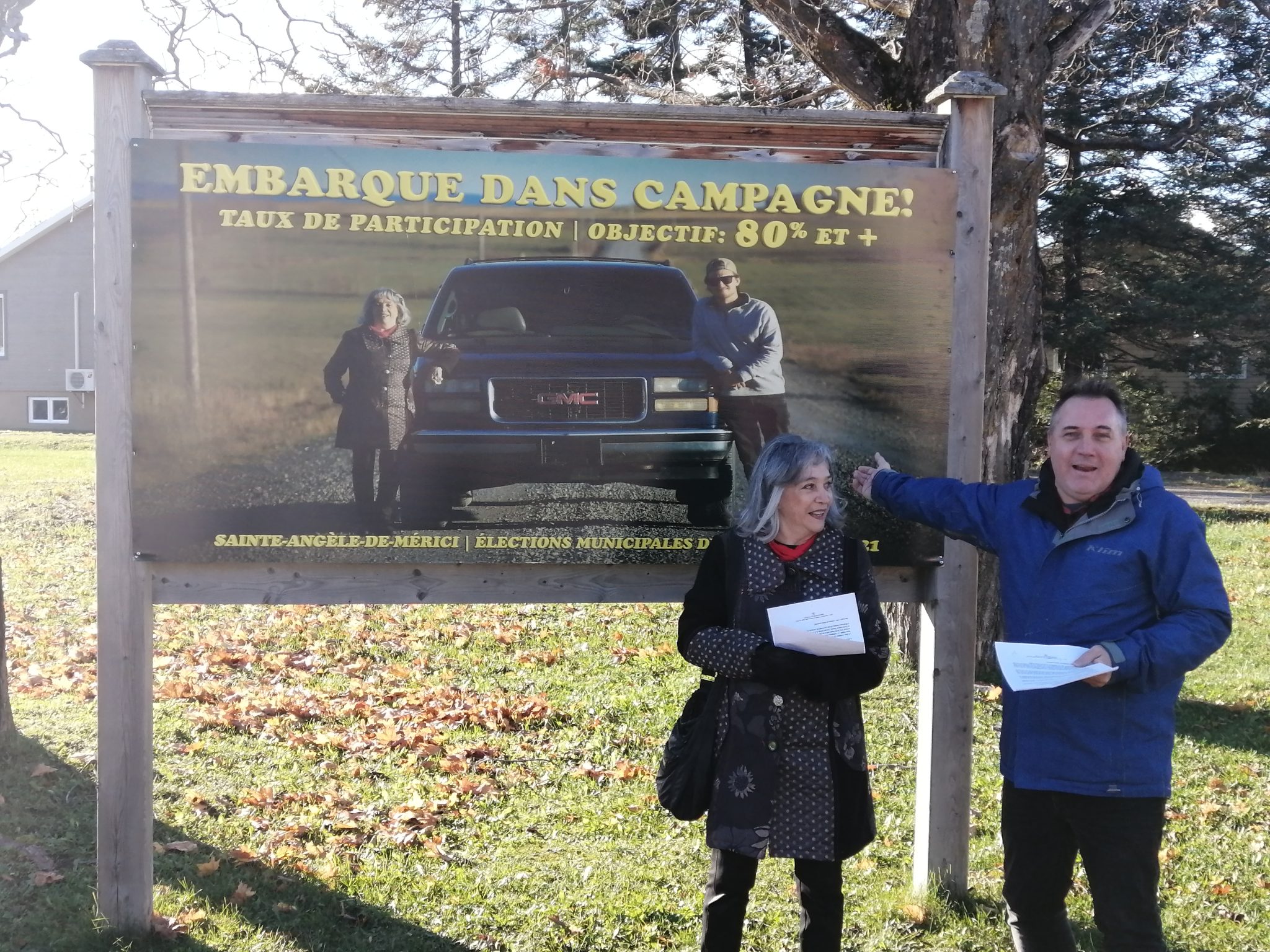 Une campagne pour inciter les gens à voter à SainteAngèledeMérici